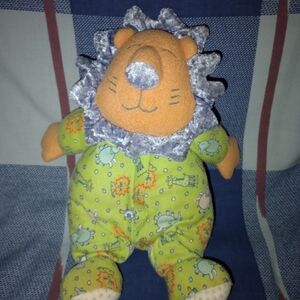 Carter's Prestige Toy Corp Baby Toy Plush Lion with Green Outfit